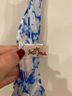 Luli Fama 100% Nylon Tie-dye Blue White Romper Size XS - photo 4