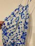 Luli Fama 100% Nylon Tie-dye Blue White Romper Size XS - photo 3