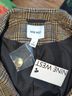 Nine West 62% Polyester 22% Acrylic 9% Metallic Fiber 7% Other 100% Polyester Plaid Brown Black Gold Blazer Size S - photo 3