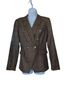 Nine West 62% Polyester 22% Acrylic 9% Metallic Fiber 7% Other 100% Polyester Plaid Brown Black Gold Blazer Size S - photo 1