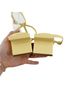 Tory Burch 100% Patent Leather Yellow Sandals Size 10 - photo 2