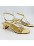 Tory Burch 100% Patent Leather Yellow Sandals Size 10 - photo 13
