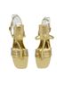 Tory Burch 100% Patent Leather Yellow Sandals Size 10 - photo 1