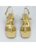 Tory Burch 100% Patent Leather Yellow Sandals Size 10 - photo 12