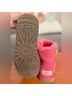 Ugg 100% Suede 100% Sheepskin Pink Ankle Boots Size 7 - photo 5