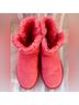 Ugg 100% Suede 100% Sheepskin Pink Ankle Boots Size 7 - photo 8