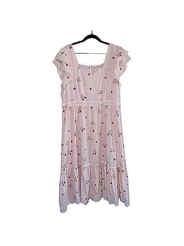 Rachel Parcell Strawberry Print Ruffle Maxi Long Dress Casual Dress (view 2)