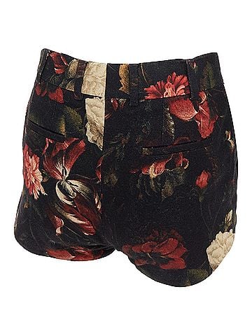 Givenchy Givenchy Tisci wool peony floral high rise shorts (view 2)