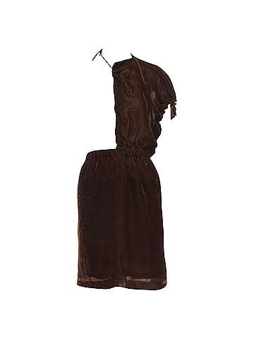 Comme des Garçons Comme Des Garcons velvet drawstring sash knee length skirt (view 1)