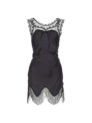 Nina Ricci Nina Ricci intricate lace trim silk camisole dress (view 1)
