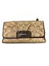 Coach Print Brown Gold Leather Clutch One size - photo 1