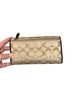 Coach Print Brown Gold Leather Clutch One size - photo 2