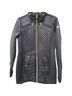 Michael Kors 100% Nylon 100% Polyester 94% Polyester 6% Spandex 100% Modacrylic Argyle Solid Black Gold Jacket Size S - photo 4