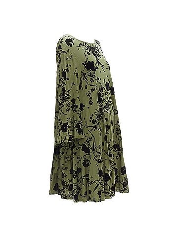 Dries Van Noten Dries Van Noten cotton floral bell sleeve flutter dress (view 1)