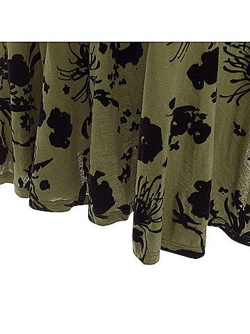 Dries Van Noten Dries Van Noten cotton floral bell sleeve flutter dress (view 2)