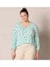 Amazon Essentials 100% Viscose Polka Dots Multi Color Teal Blouse Size XXL - photo 3