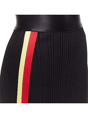 Ellery Ellery Viscose Tape Ribbed High Waist Pleated Skirt (view 2)