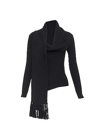Jean Paul Gaultier Jean Paul Gaultier Maille Femme cowl neck sweater (view 1)