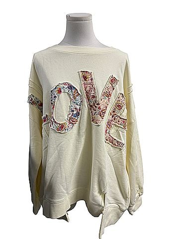 Blue Velvet Pullover Sweater (view 2)