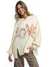 Blue Velvet 100% Cotton Ivory Pullover Sweater Size L - photo 1