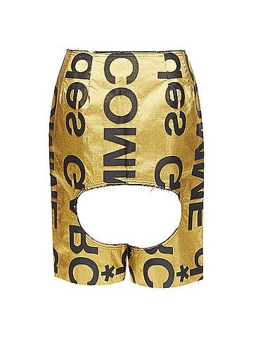 Comme des Garçons Comme Des Garcons logo cut out shorts (view 1)