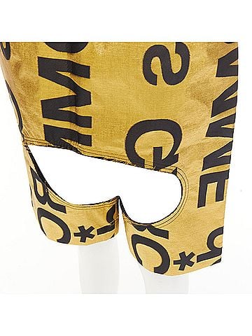 Comme des Garçons Comme Des Garcons logo cut out shorts (view 2)
