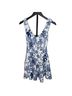 Urban Outfitters Floral White Blue Romper Size XS - photo 1