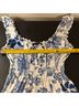Urban Outfitters Floral White Blue Romper Size XS - photo 7