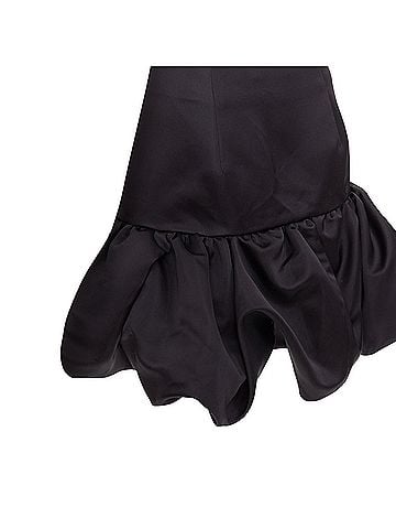 Area NYC Area black satin high waisted mini skirt (view 2)