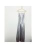 Mango 100% Polyester Silver Cocktail Dress Size 6 - photo 5