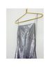 Mango 100% Polyester Silver Cocktail Dress Size 6 - photo 6
