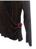 Notations Paisley Black Red Long Sleeve Top Size S - photo 2