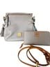 Dooney & Bourke Gray Leather Shoulder Bag One size - photo 1