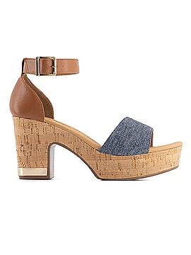 Andrea Women's Heeled Denim Sandal (view 1)