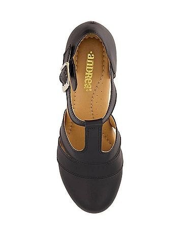 Andrea Women's T-Strap Block Heel Sandal (view 2)