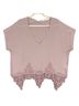 Astr 100% Polyester Pink Short Sleeve Blouse Size L - photo 1