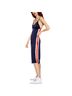 Sugarlips 100% Polyester Stripes Blue Red Casual Dress Size M - photo 1