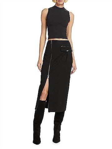 L'Agence Maverick Cargo Pencil Skirt (view 2)