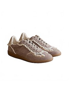 Oasis Society Women's April Lace Trimmed Retro Sneaker in Dark Grey (view 2)