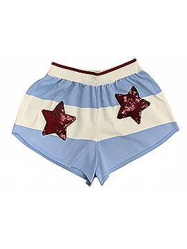 Brianna Cannon Nantucket Stripe Shorts With Stars in Blue (view 1)