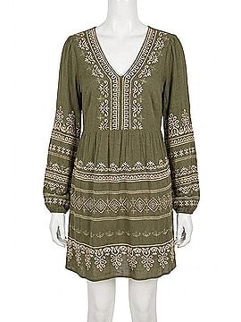 Andree by UNIT Go For It Embroidered Dress in Moss (view 1)