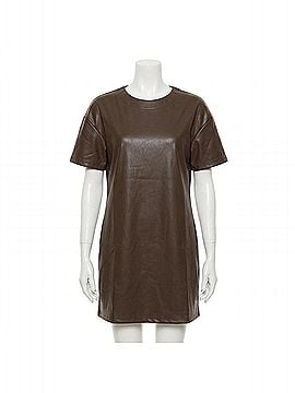 Ripley Rader Women's Vegan Leather Dress in Brown (view 1)