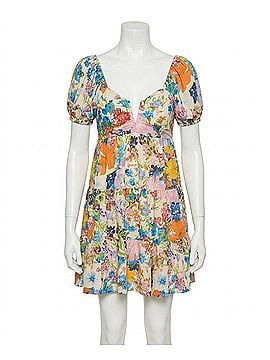 Entro Stella Puff Sleeve Dress in Floral Multi (view 1)