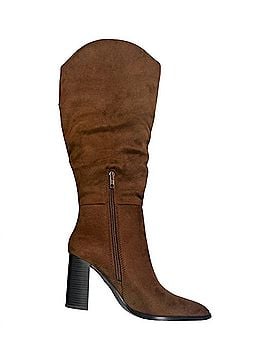SODA Women's Suede Tall Boot in Chocolate (view 1)
