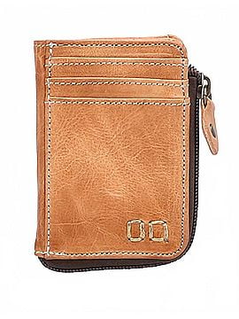 BED|STU Carrie Compact Leather Wallet in Tan Rustic (view 1)