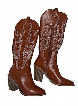 Top Moda Women's Cowboy Boots in Cognac (view 2)