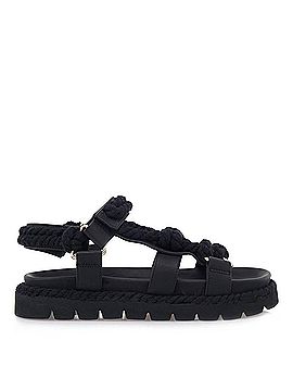 exe Women's Daphne Flat Sandal in Black (view 1)