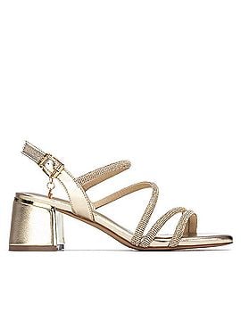 XTI Women's Pu Sleek Sandals in Gold (view 1)