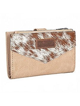 Wrangler Jeans Co Genuine Hair-On Cowhide Card Holder Bi-Fold Wallet (view 1)