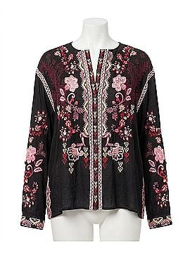 Johnny Was Women's Karol Shirt in Black (view 1)